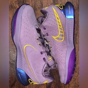 Nike Purple and Yellow Sneakers